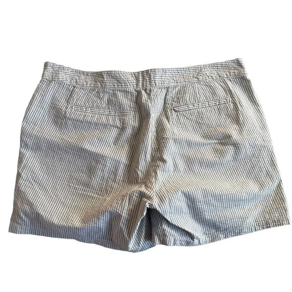 Toad&Co Seersucka Shorts Breton 100% Organic Cotton size 10 - Picture 2 of 6